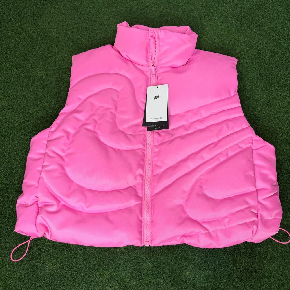 Sz XS Nike Therma Fit  Oversized Down Vest Pink Women’s HV5245-606